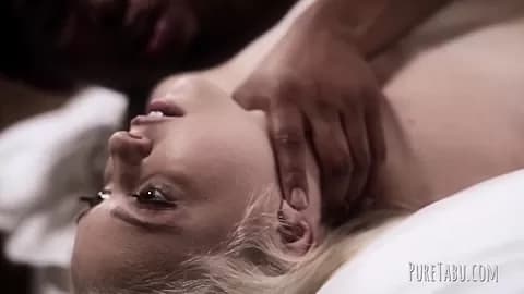 Hot blind Chloe Cherry receives a black surprise