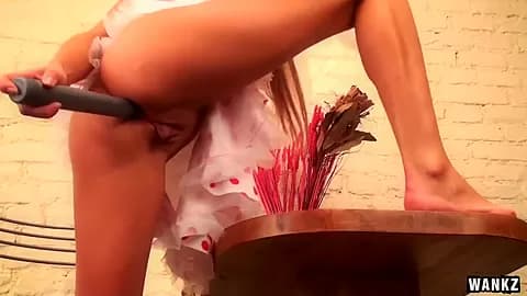 WANKZ- Solo Blonde Masturbating