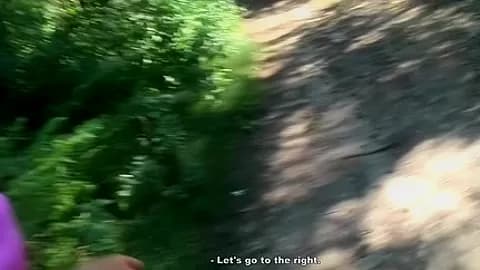Appealing gal fuck in the throat by the road