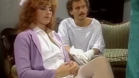Hot nurse works on 2 dongs