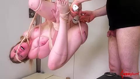 Flogged And Butt Shagged Submissive Giggles - Rebel Rhyder