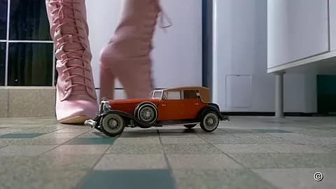 Classic Cars In Women's Hands