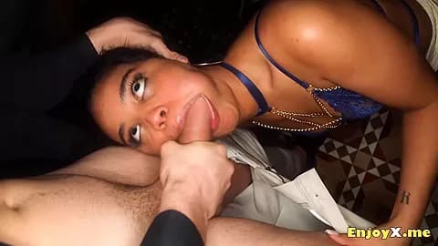 Selva, a steaming brunette, wants breakfast but gets smashed in the kitchen; enjoy tough fuck-a-thon and best hard-core