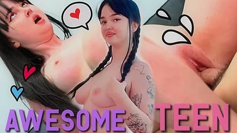 Chubby Delicious Teen Gets A Giant Cock