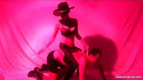 Busty Costumed MILF Deauxma Cums with Crazy Evil Dr Focker