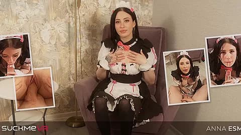 Sexy Maid, Anna Esman, Fucks And Blows You In POV VR - SuckMeVR