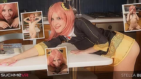 Naughty Anime Babe, Stella Bliss, Takes A BBC Creampie - SuckMeVR