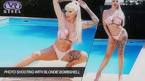 Photo Shooting With Blondie Bombshell
