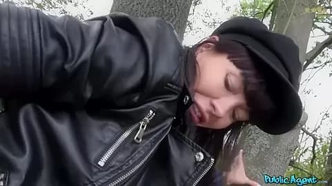 Thomas Hyka In Horny Stud Fucks Dark-haired Slut In Public