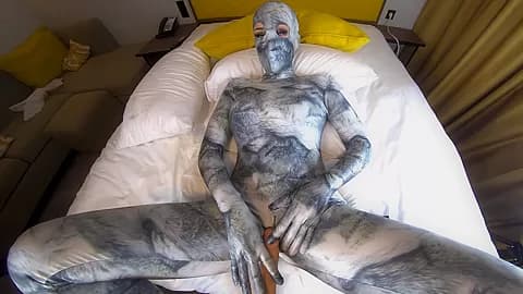 Nora Fox Wolf Zentai Encasement Machine