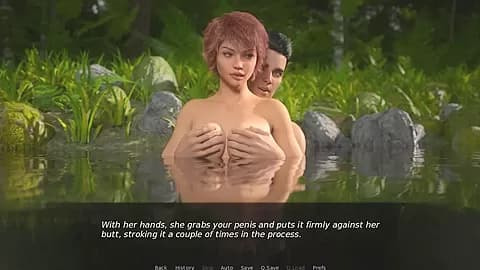 Dusklight Manor Having Fun At The River With Two Sexy Girls Ep 33