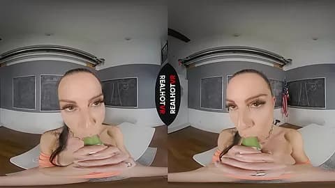Dominating Big Tits High School Teacher Fucks Student To Keep A Secret - RealHotVR