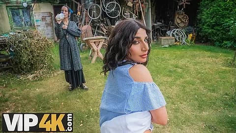 HUNT4K. Hunter loved the outdoor sex with a hot brunette chick