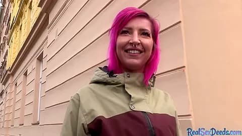 Pierced Pink Hair Babe Pov Fucked 4 Cash After Casting