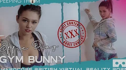 Gym Bunny; Brunette Brit with Big Tits Amateur Solo Masturbation