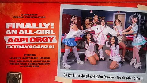 Finally! ... An All-Girl AAPI Orgy Extravaganza, Scene #01