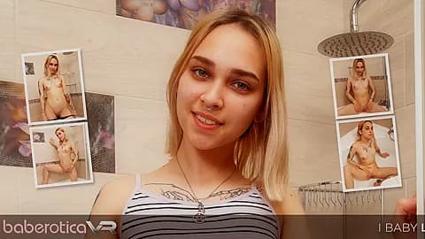 Skinny Young Babe Cums In The Bathtub - BaberoticaVR