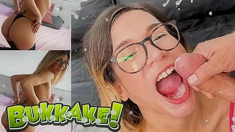The Blonde Geeky Cumsucker Wants More Cocks
