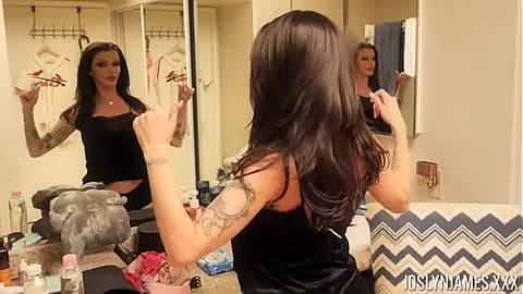 Joslyn James in Bathroom Cock Sucking Clip#1