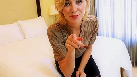 Beautiful Blonde Agent Horny For The Handyman
