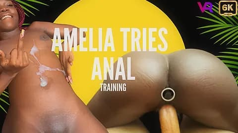 Amelia Tries Anal Training