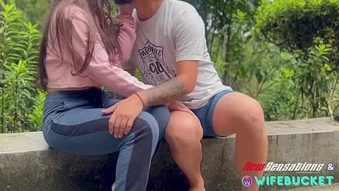 Nice'n' slow outdoor fucking on the garden table.- WifeBucket
