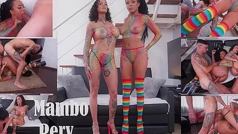 Qween Goddess Dominates Luna Brunette Then Both Get By Huge Cocks