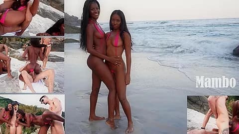 Daped-In-Public #6 : 2 Ebony Princesses Get Fucked At The Beach