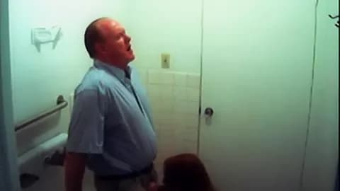 Cum guzzling cock sucking office slut gets on her knees