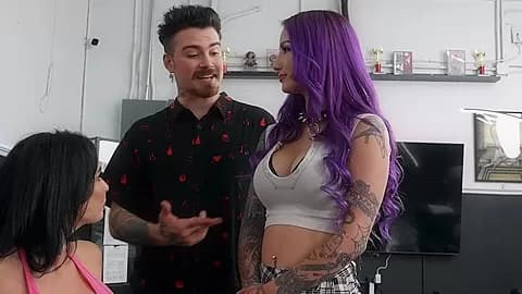 Tattoo Threesome