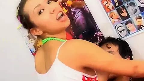 Sexy latina slut Serena takig big hard dick deep inside