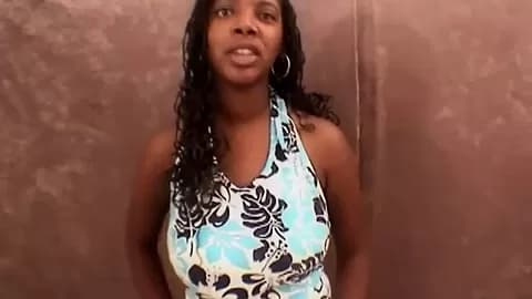 Dick eating ebony slut sucks and jerks off cock in POV