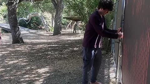 Girl Gets Her Ball From The Neighbor And Gets A Good Balling