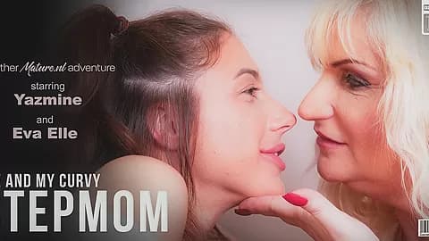Cougar Yazmine Has A Starp-On Pussylicking Lesbian Affair With Her Hot Stepdaughter Eva Elle
