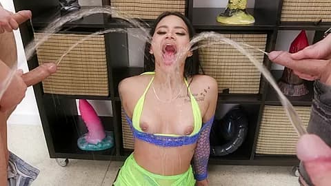 7on1 Double anal Gang Bang goes Wet, Kloe kooper, BWC, DAP, Rough